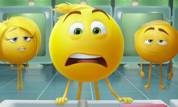 Watching emoji movie