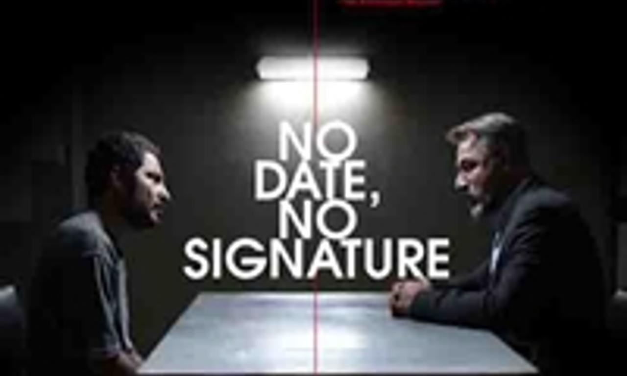 header image for No Date, No Signature