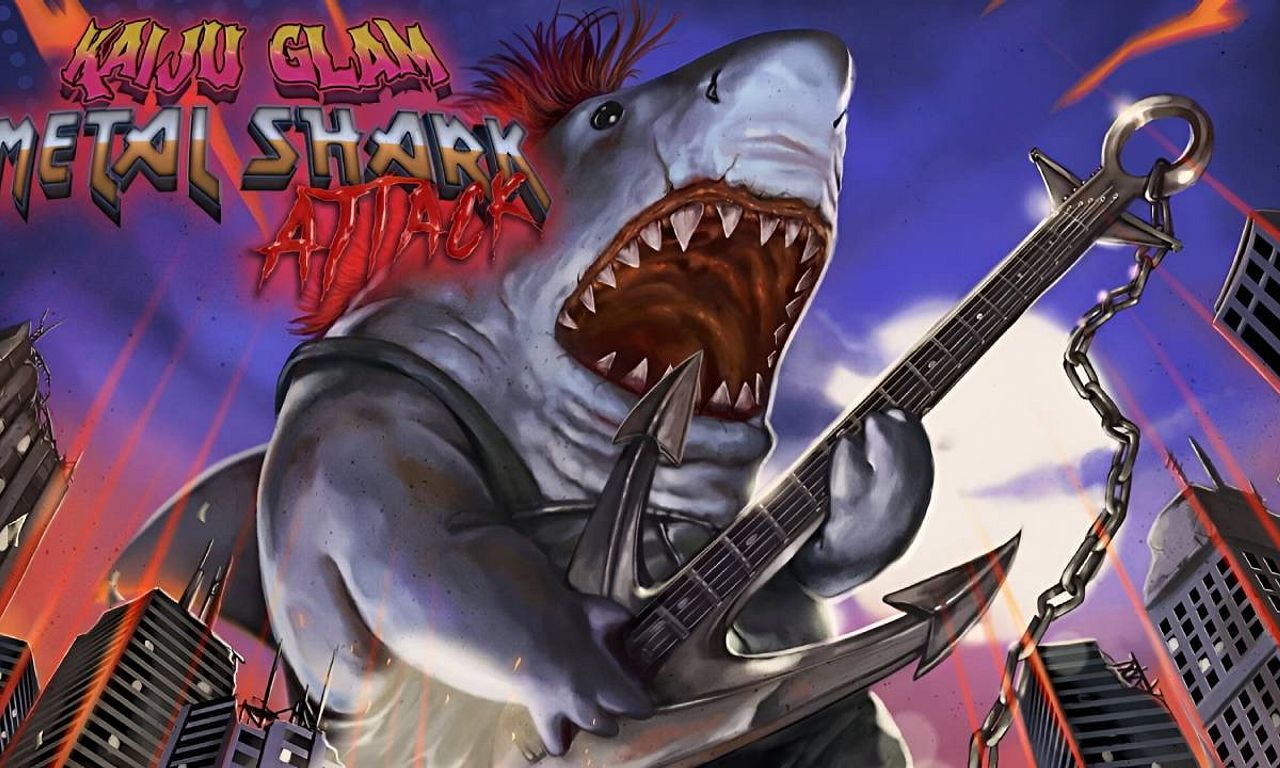 header image for Kaiju Glam Metal Shark Attack