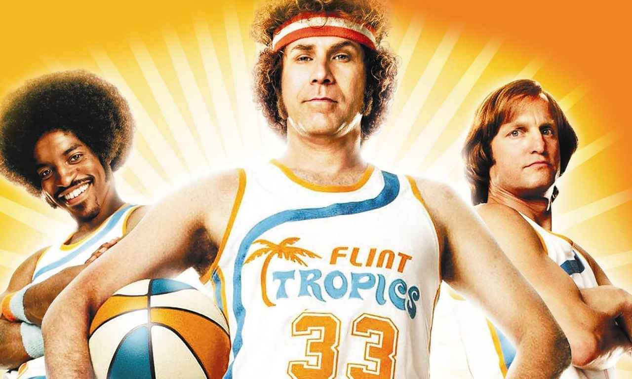 33 JACKIE MOON (Will Ferrell) Flint Tropics ABA Semi-Pro Movie Throwback  Jersey--NEW