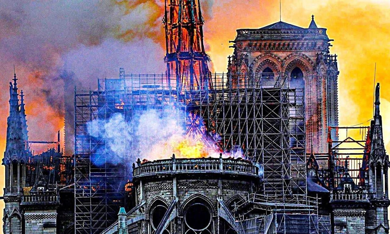 header image for Notre-Dame on Fire