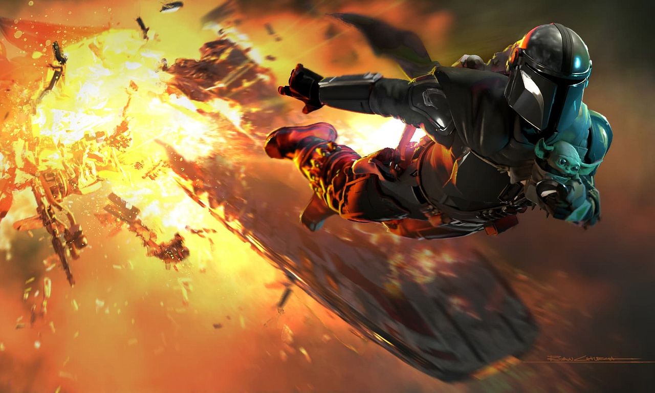 header image for The Mandalorian and Grogu