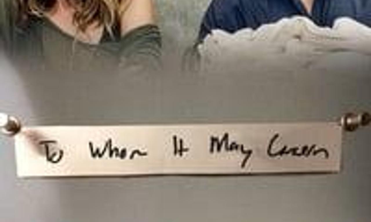 header image for To Whom It May Concern