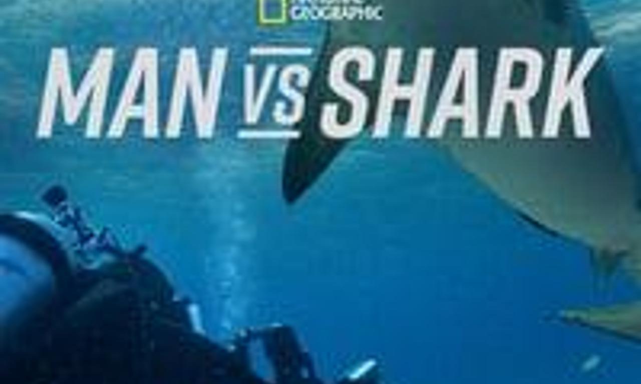 header image for Man vs. Shark