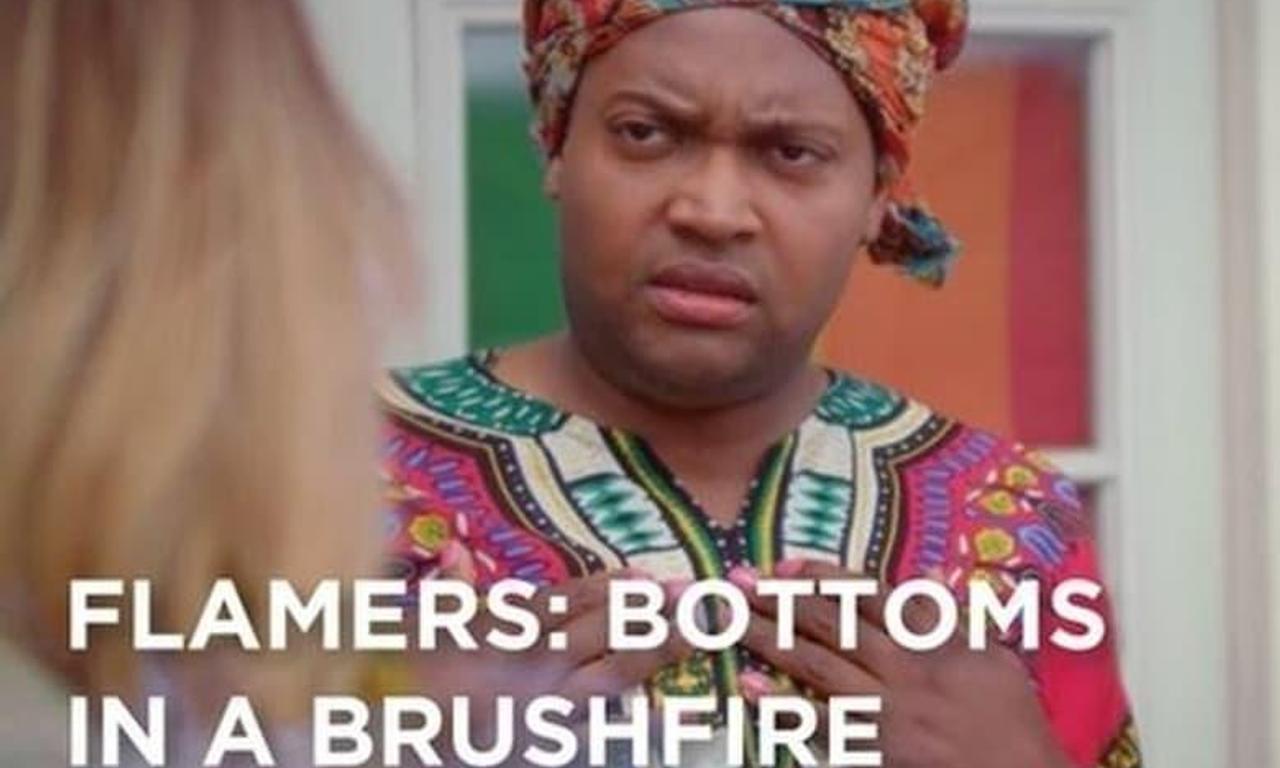 header image for Flamers: Bottoms in a Brushfire