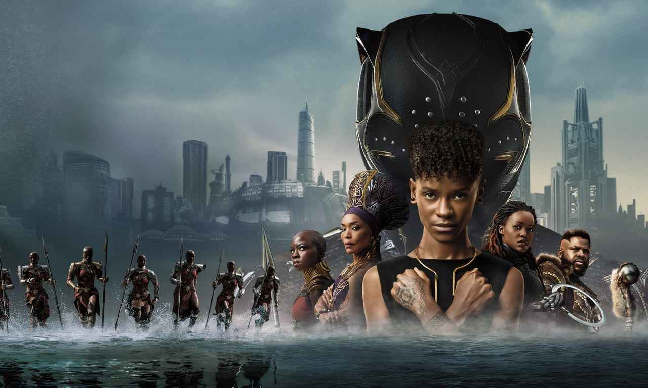  Black Panther: Wakanda Forever : Letitia Wright, Lupita  Nyong'o, Danai Gurira, Winston Duke, Angela Bassett, Tenoch Huerta, Martin  Freeman, Dominique Thorne, Florence Kasumba, Michaela Coel, Julia  Louis-Dreyfus, Michael B. Jordan, Ryan