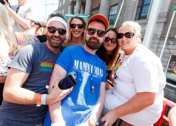 Mamma Mia! Here We Go Again Float at Pride 2018