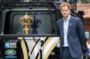 Prince Harry Launches The Rugby World Cup Trophy Tour