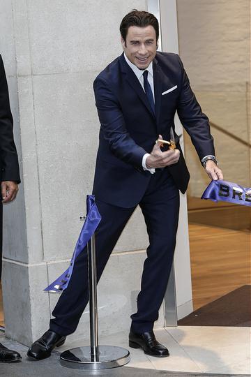 David Beckham and John Travolta at Breitling store launch