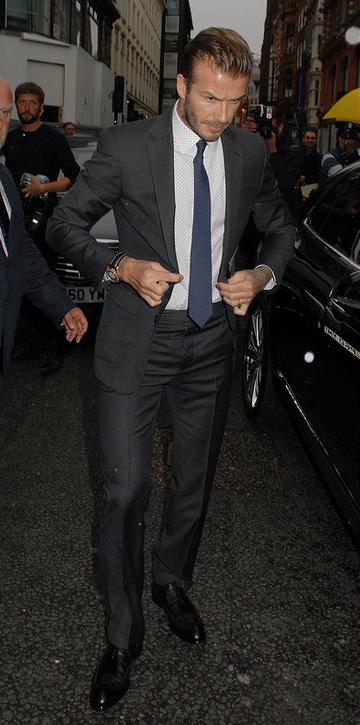 David Beckham and John Travolta at Breitling store launch