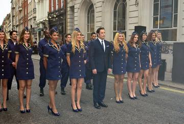 David Beckham and John Travolta at Breitling store launch