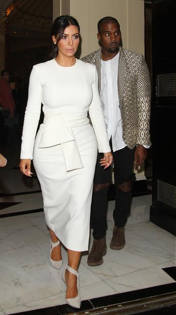 Kim Kardashian and Kanye West in London