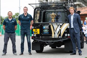 Prince Harry Launches The Rugby World Cup Trophy Tour