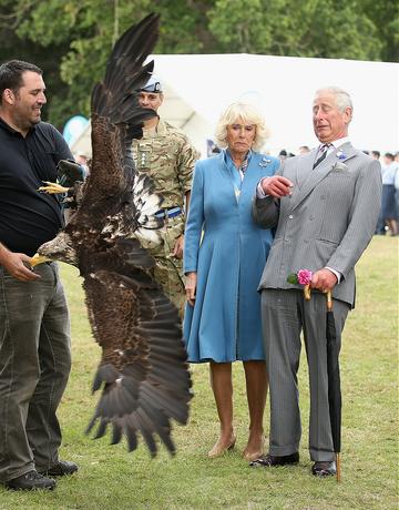 Prince Charles and Camilla at Sandringham Flower Show