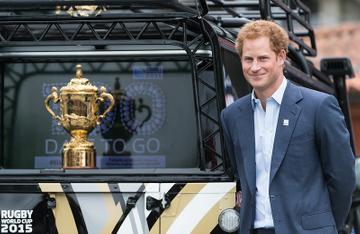 Prince Harry Launches The Rugby World Cup Trophy Tour