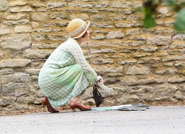 Downton Abbey cast filmshoot