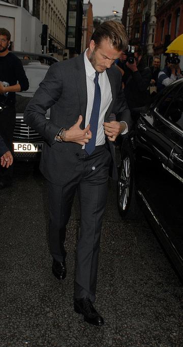 David Beckham and John Travolta at Breitling store launch