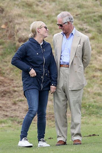 Prince George of Cambridge with Catherine, Duchess of Cambridge at the Gigaset Charity Polo Match at Beaufort Polo Club