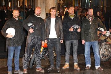 David Beckham at the Belstaff House &amp; Celebrity Motobike Parade
