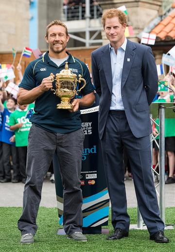 Prince Harry Launches The Rugby World Cup Trophy Tour