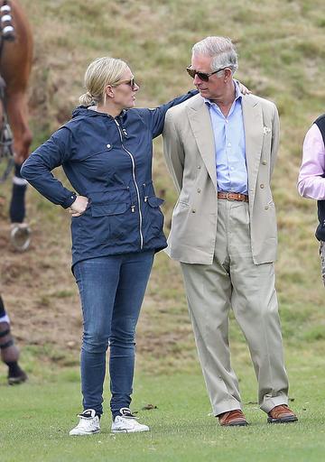 Prince George of Cambridge with Catherine, Duchess of Cambridge at the Gigaset Charity Polo Match at Beaufort Polo Club