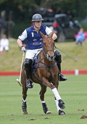 Prince George of Cambridge with Catherine, Duchess of Cambridge at the Gigaset Charity Polo Match at Beaufort Polo Club
