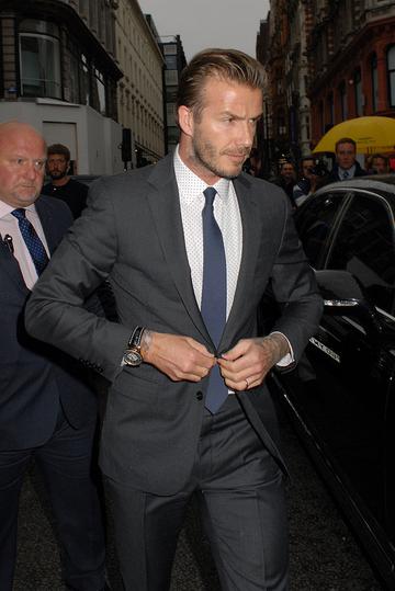 David Beckham and John Travolta at Breitling store launch