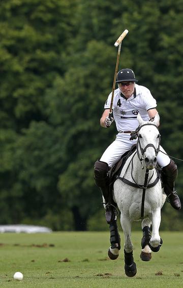 Prince George of Cambridge with Catherine, Duchess of Cambridge at the Gigaset Charity Polo Match at Beaufort Polo Club