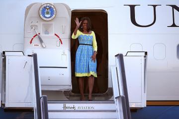 Michelle Obama in London promoting her 'Let Girls Learn' Initiative