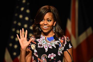 Michelle Obama in London promoting her 'Let Girls Learn' Initiative