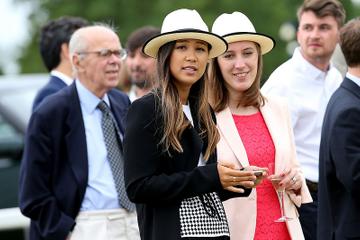Prince George of Cambridge with Catherine, Duchess of Cambridge at the Gigaset Charity Polo Match at Beaufort Polo Club