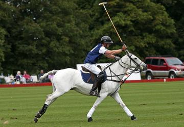 Prince George of Cambridge with Catherine, Duchess of Cambridge at the Gigaset Charity Polo Match at Beaufort Polo Club