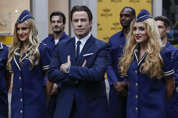 David Beckham and John Travolta at Breitling store launch