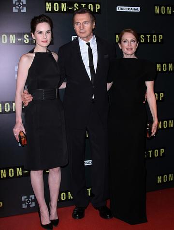 Non-Stop Paris premiere with Liam Neeson, Michelle Dockery &amp; Julianne Moore