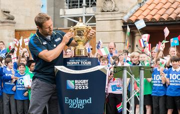 Prince Harry Launches The Rugby World Cup Trophy Tour