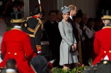 Catherine, Duchess of Cambridge and Prince William, Duke of Cambridge attend a Ceremonial Welcome for the President of Singapore