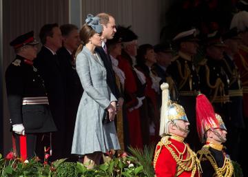 Catherine, Duchess of Cambridge and Prince William, Duke of Cambridge attend a Ceremonial Welcome for the President of Singapore