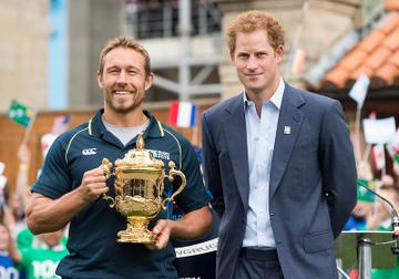 Prince Harry Launches The Rugby World Cup Trophy Tour