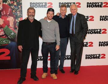 Mark Wahlberg, Mel Gibson and Will Ferrell at the Daddy's Home 2 Irish Premiere