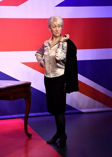 Helen Mirren meets her 3 wax figures at Madame Tussauds