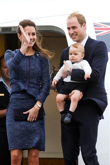 William, Kate and Prince George leave New Zealand and arrive in Australia