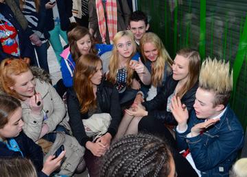 Jedward at Rehearsal for Westlife Concert