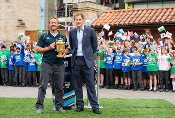 Prince Harry Launches The Rugby World Cup Trophy Tour