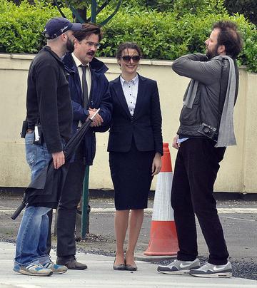 Colin Farrell and Rachel Weisz film 'The Lobster' in Dublin