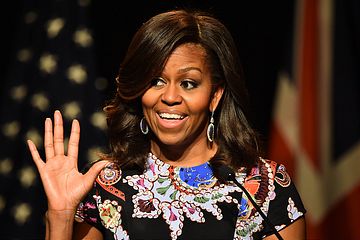 Michelle Obama in London promoting her 'Let Girls Learn' Initiative