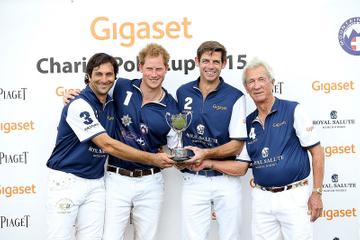 Prince George of Cambridge with Catherine, Duchess of Cambridge at the Gigaset Charity Polo Match at Beaufort Polo Club