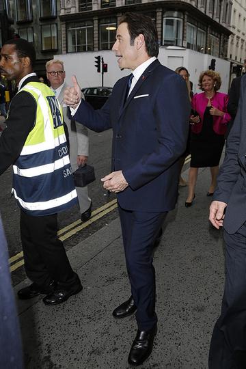 David Beckham and John Travolta at Breitling store launch