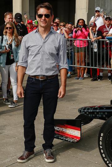 Celebs attend the Indy 500