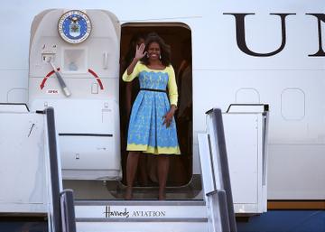Michelle Obama in London promoting her 'Let Girls Learn' Initiative