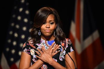 Michelle Obama in London promoting her 'Let Girls Learn' Initiative